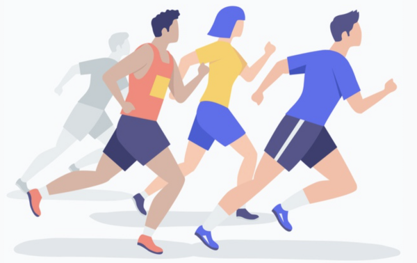 Бегущий человек рисунок