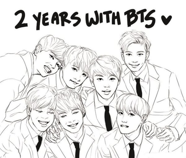 Группа БТС разукрашен