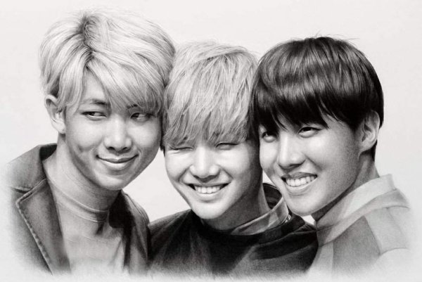 Портреты БТС вместе