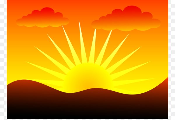 Рисование восхода солнца