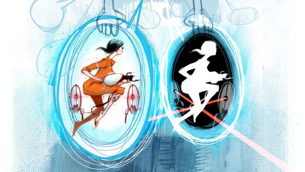 Обои на рабочий стол портал 2