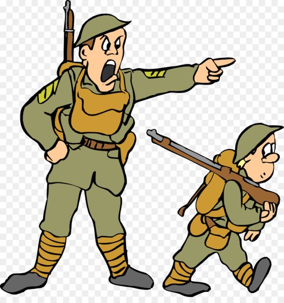 Команда военных мультяшная