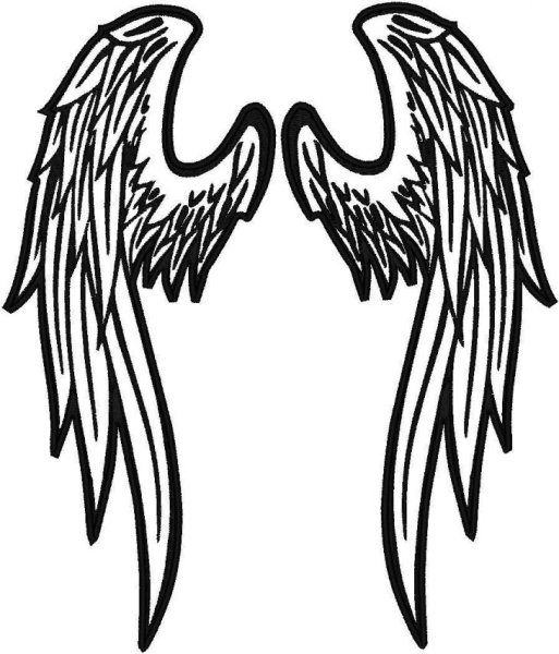 Крылья рисунок
