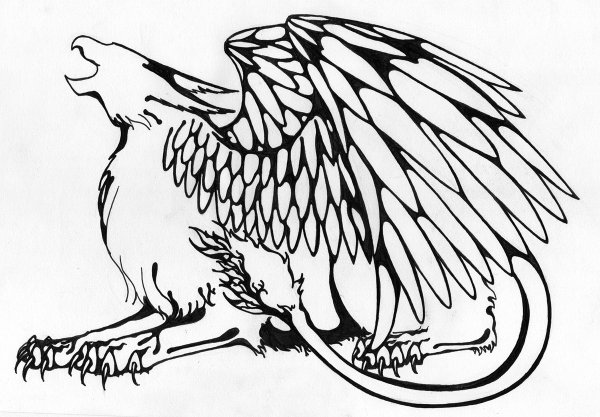 Грифон тату эскизы