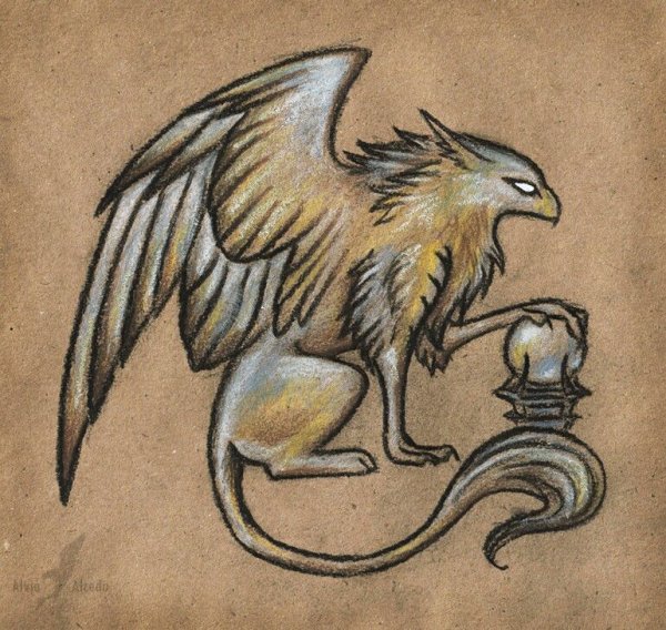 Грифон раскраска