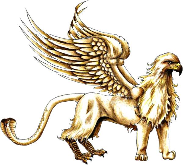 Грифон карандашом