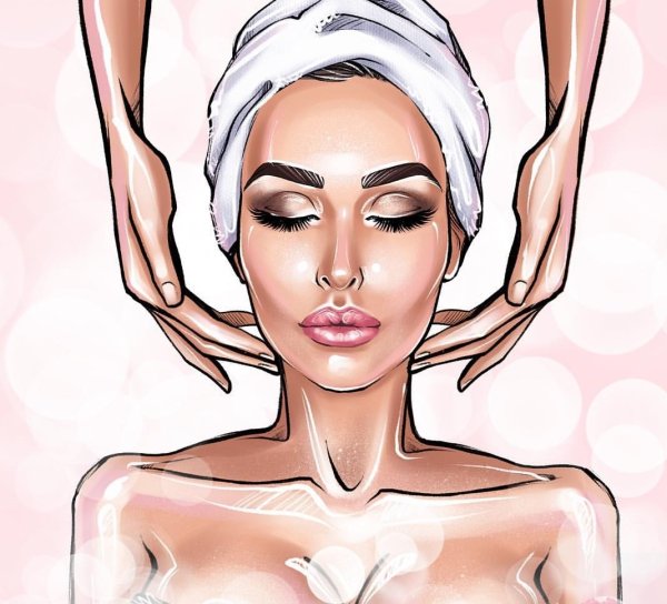 Косметолог иллюстрация