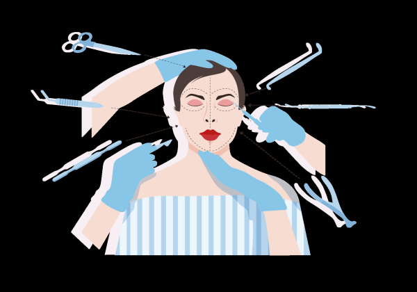 Шарж девушка косметолог