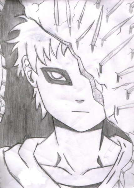 Рисунки Наруто Гаара