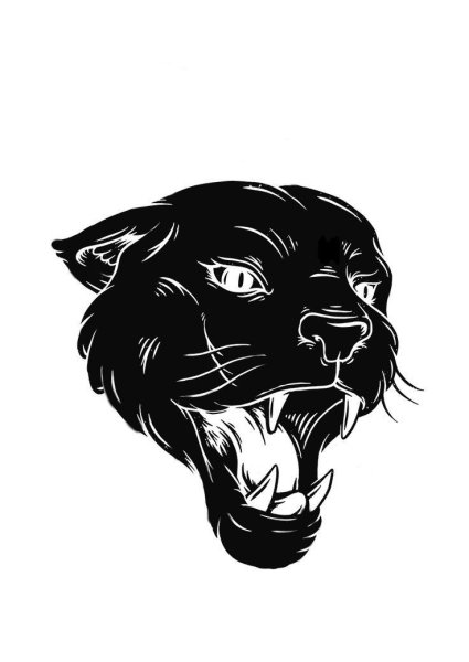 Пантера тату эскиз