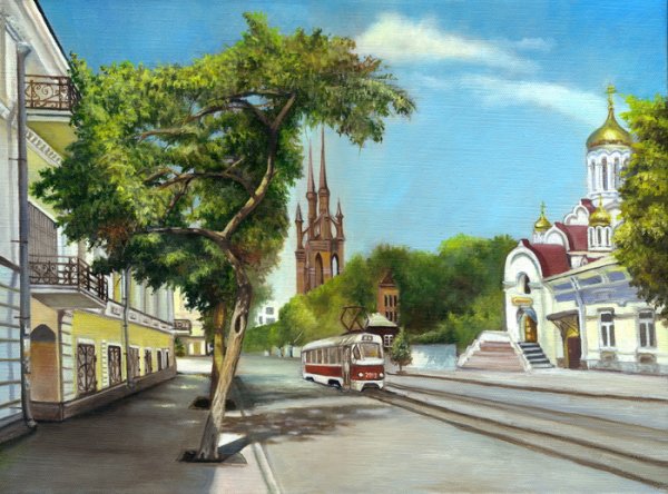 Самара улица Фрунзе пейзаж