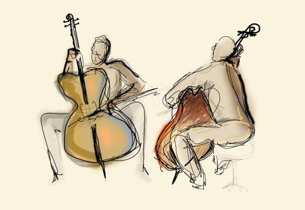 Контрабас мультяшный