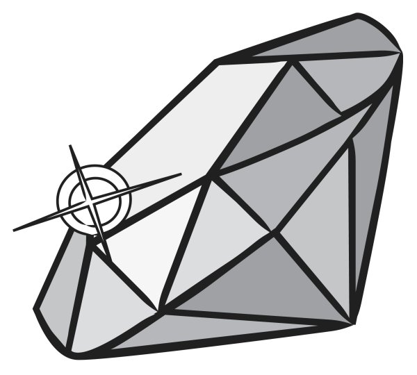 Алмаз раскраска для детей