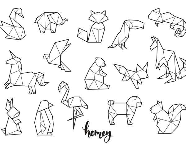 Животные фигурки из оригами легко