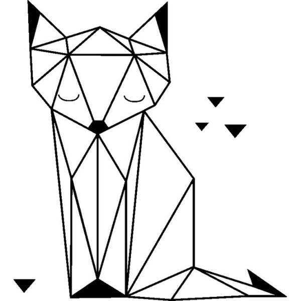 Животные из геометрических фигур