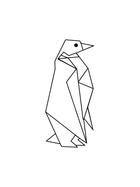 Фигуры животных из треугольников