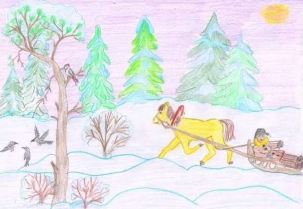 Пороша Есенин иллюстрации