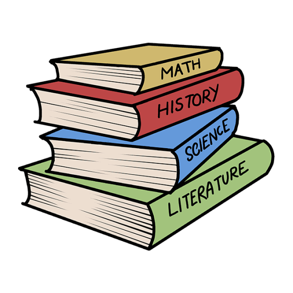 Стопка книг иллюстрация