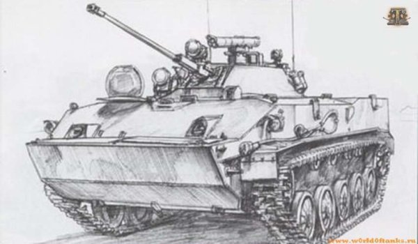 БМД-1 рисунок