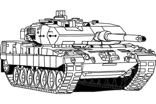 Leopard 2a6 чертеж