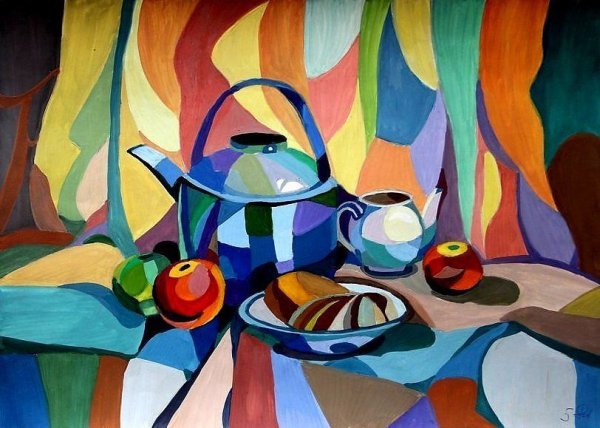 Супрематический тематический натюрморт