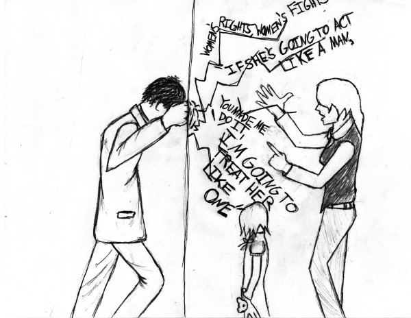 Насилие в семье рисунок карандашом