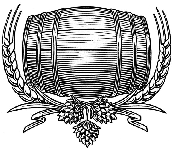 Бочка пива вектор