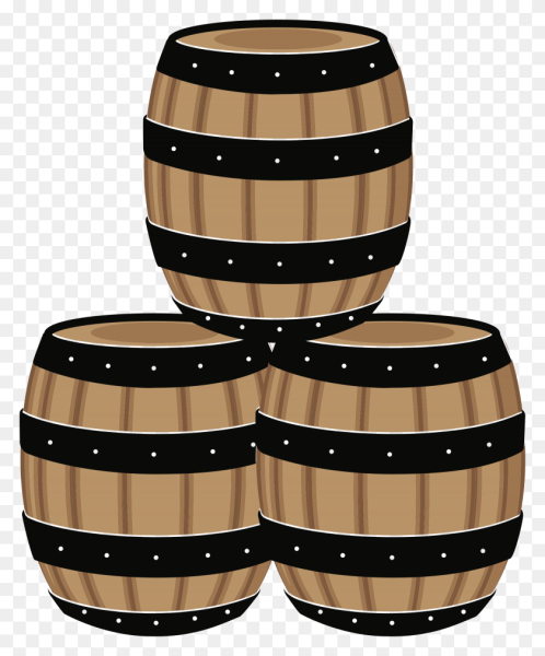 Деревянные бочки вектор