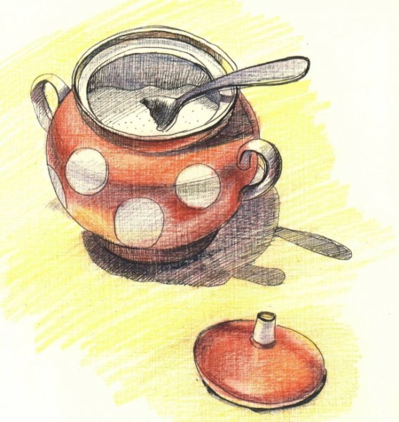 Сахарница рисунок