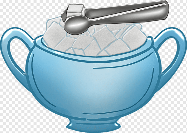 Сахарница на прозрачном фоне