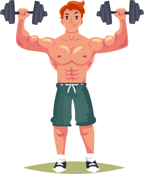 Спортсмен мультяшный