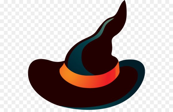 Шапка ведьмы на белом фоне