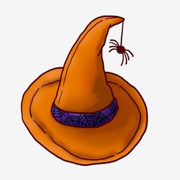 Хэллоуинская шляпа на фоне