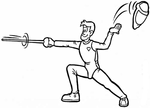 Раскраска: спортсмены