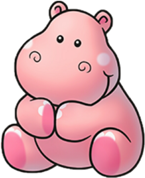 Розовый Бегемотик