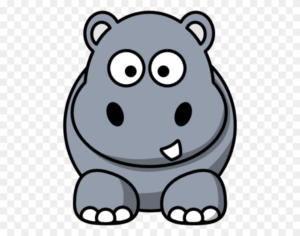 Бегемотик мультяшный