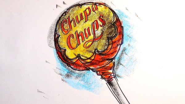 Раскраска леденец на палочке