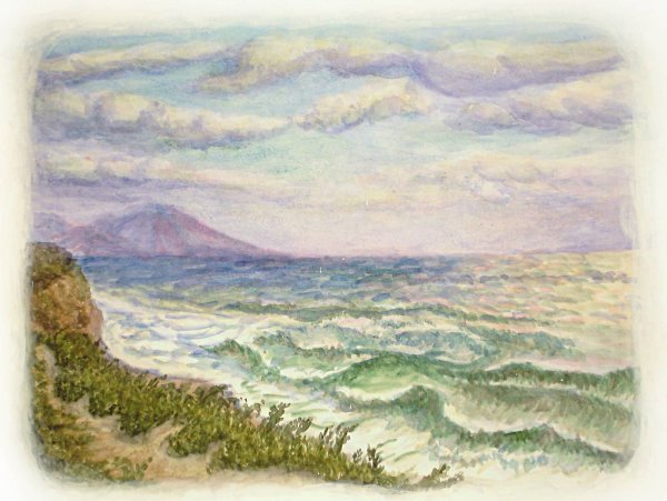 Нарисовать черное море