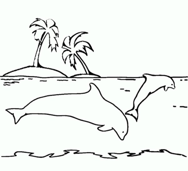 Остров раскраска