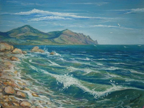 Картина Феодосия Маловица Юрий Крым