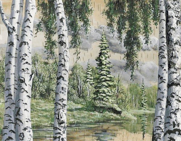 Живопись Ивана Бунина Берёзовая роща