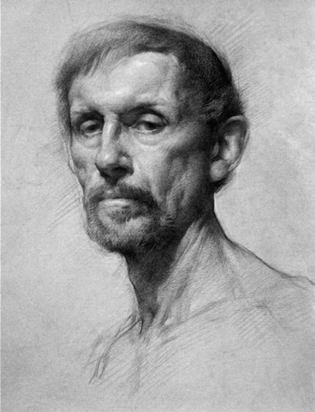 Угольный карандаш портреты Академия Репина