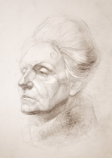 Академический карандашный портрет