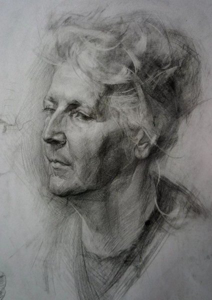 Академический портрет карандашом