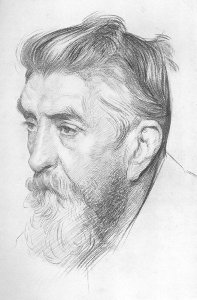 Портрет Академия Репина карандаш