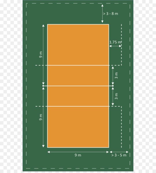 Волейбольная площадка вид сверху чертеж