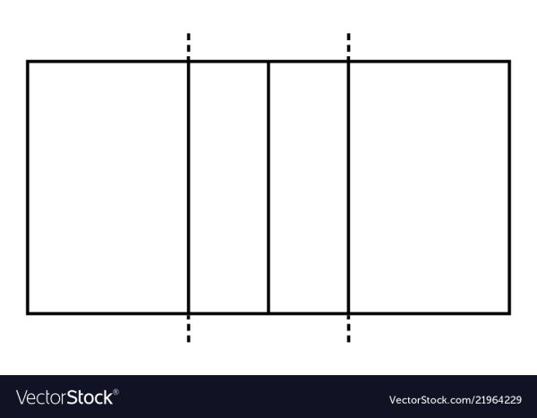 Схема волейбольной площадки сверху