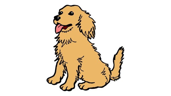 Собачка рисунок