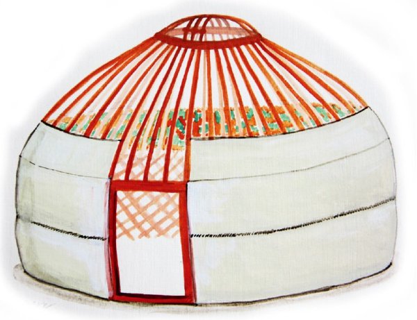 Кереге Кыргызская юрта