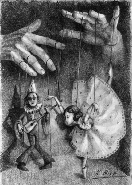 Марионетка рисунок